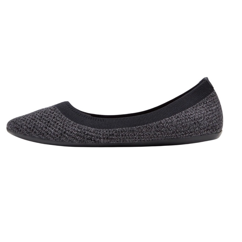 Allbirds Tree Breezers Black Knit Ballet Flats Women's Size 6.5 $110